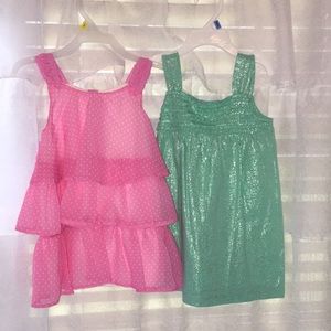 Bundle of girls flowy tank tops size 4